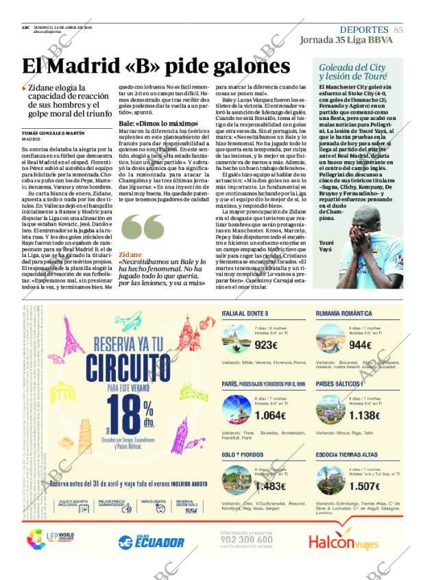ABC MADRID 24-04-2016 página 85