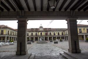 Vistas de los Soportales de la plaza Mayor