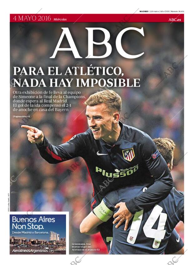 ABC MADRID 04-05-2016 página 1