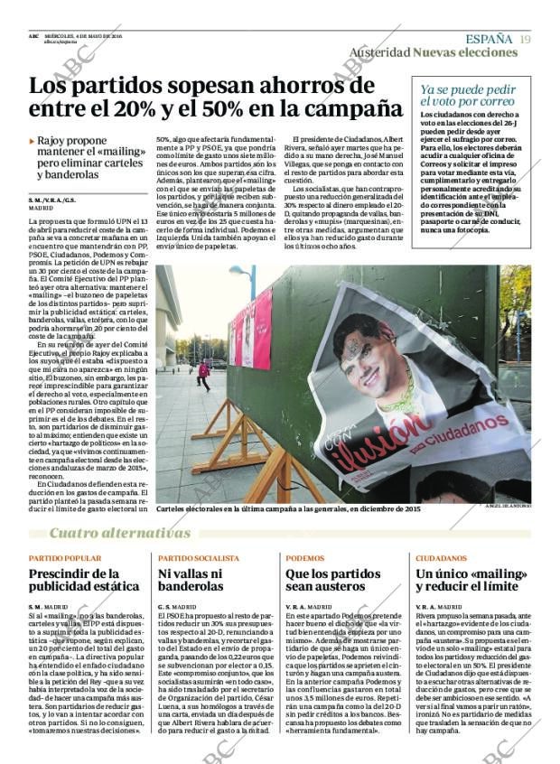 ABC MADRID 04-05-2016 página 19