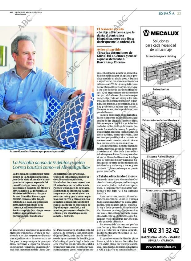 ABC MADRID 04-05-2016 página 23