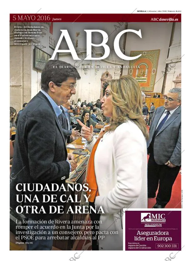 ABC SEVILLA 05-05-2016 página 1