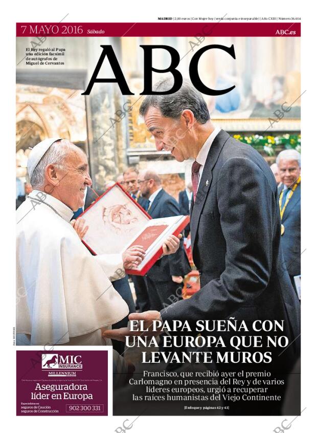 ABC MADRID 07-05-2016 página 1