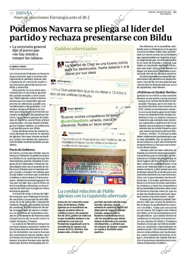 ABC MADRID 07-05-2016 página 20