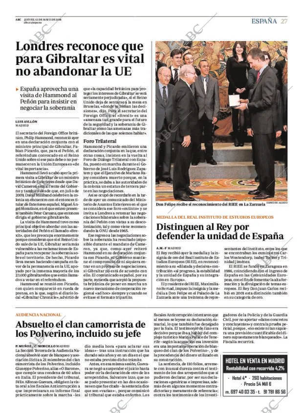 ABC MADRID 12-05-2016 página 27