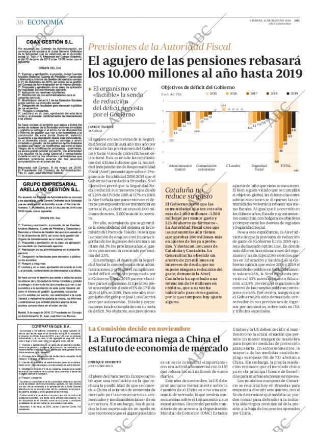 ABC MADRID 13-05-2016 página 38