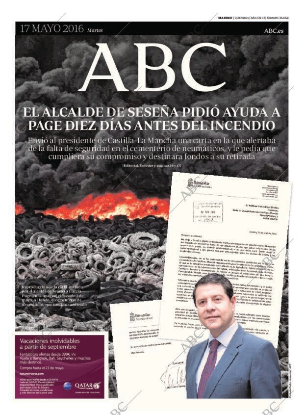ABC MADRID 17-05-2016 página 1