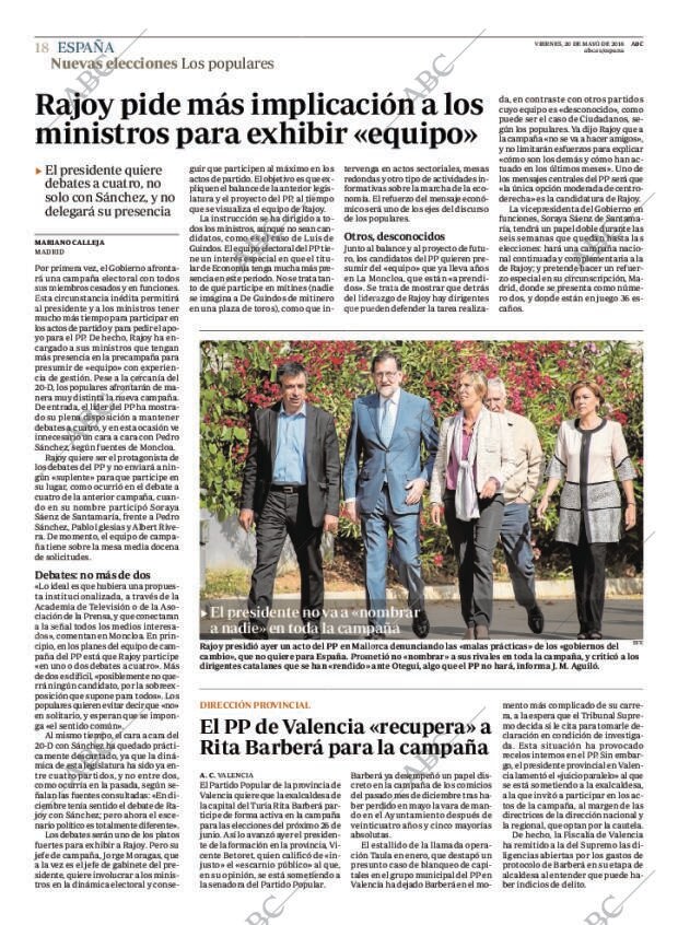 ABC MADRID 20-05-2016 página 18