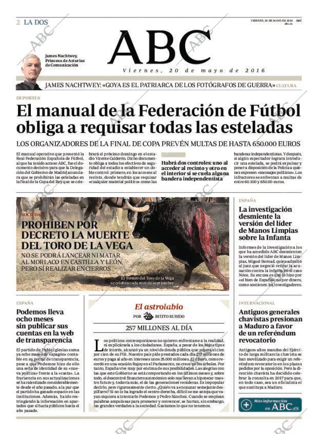 ABC MADRID 20-05-2016 página 2