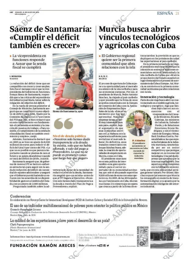 ABC MADRID 21-05-2016 página 21
