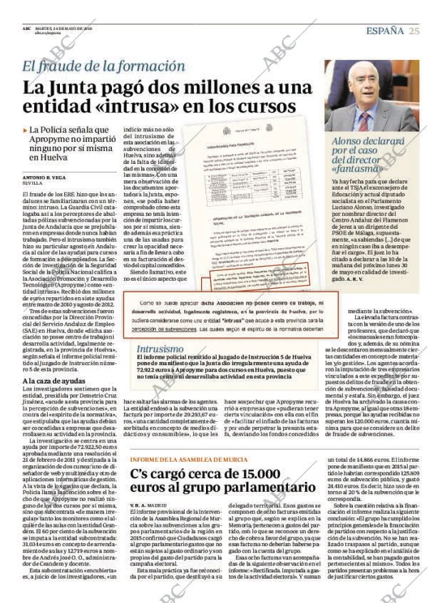 ABC MADRID 24-05-2016 página 25