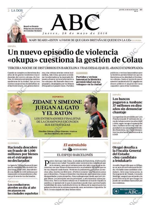 ABC MADRID 26-05-2016 página 2