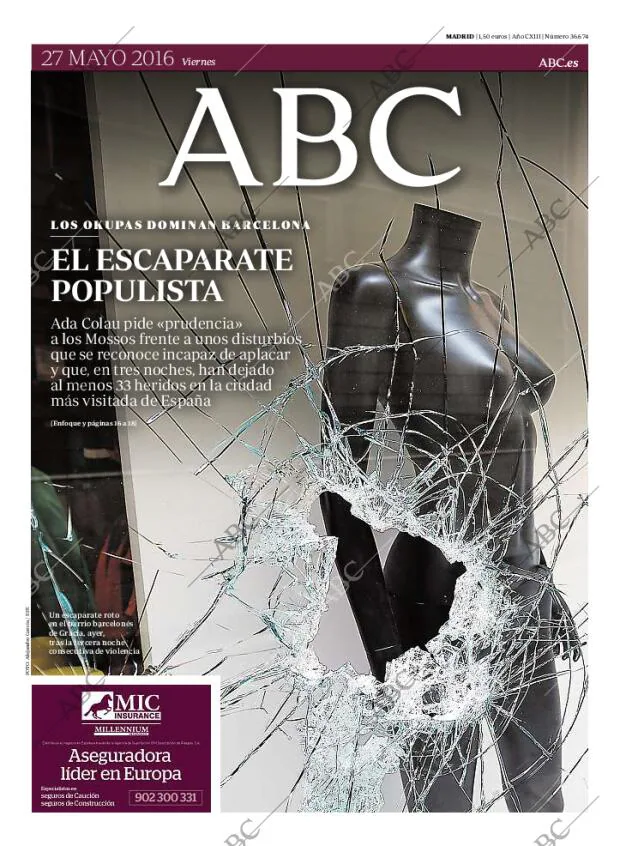 ABC MADRID 27-05-2016 página 1