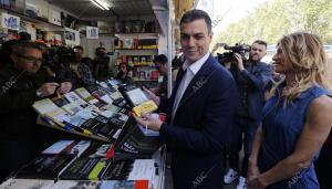 Visita de Pedro Sánchez y su mujer Begoña Gómez, a las instalaciones de la Feria...