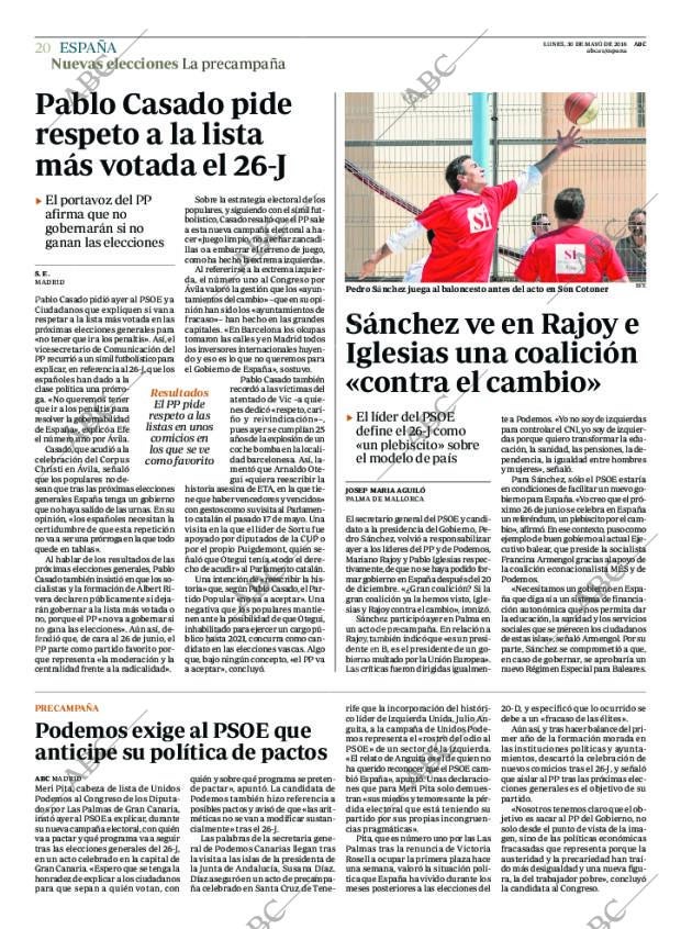 ABC MADRID 30-05-2016 página 20