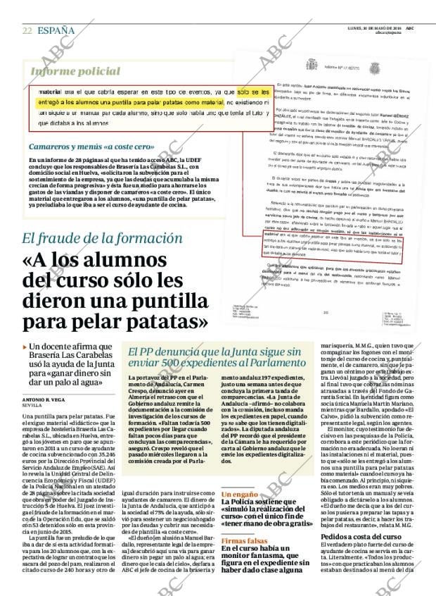 ABC MADRID 30-05-2016 página 22