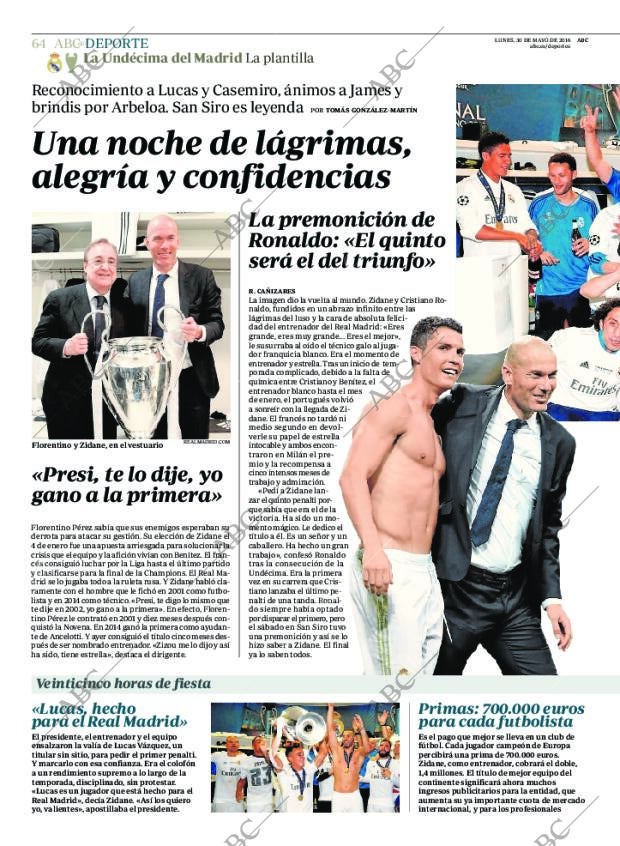 ABC MADRID 30-05-2016 página 64