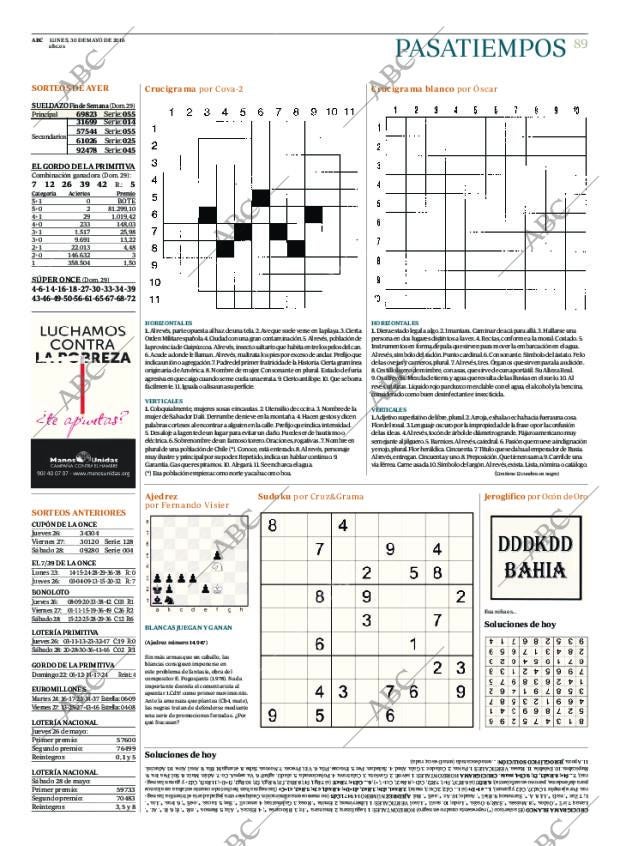 ABC MADRID 30-05-2016 página 89