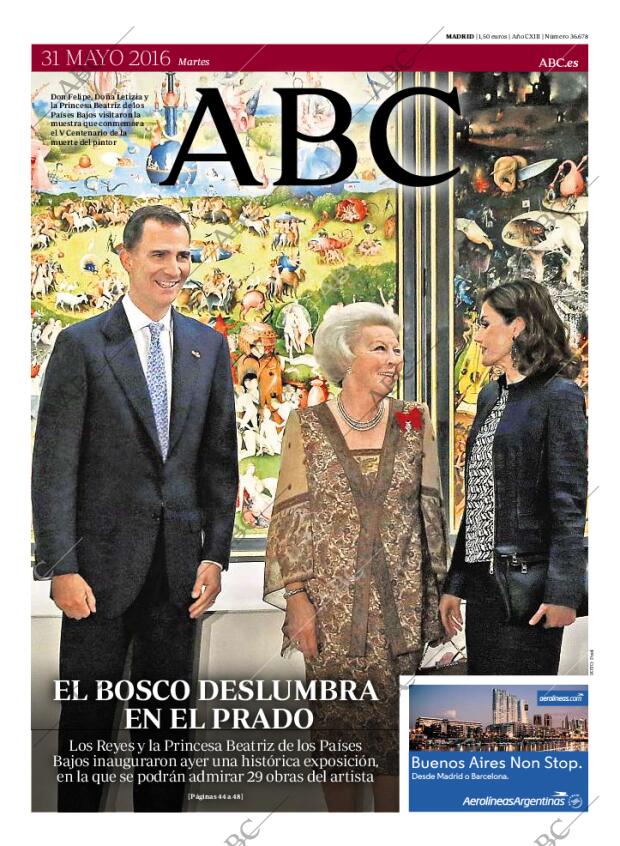 ABC MADRID 31-05-2016 página 1