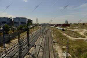 En la imagen, vista general de las vías y los alrededores