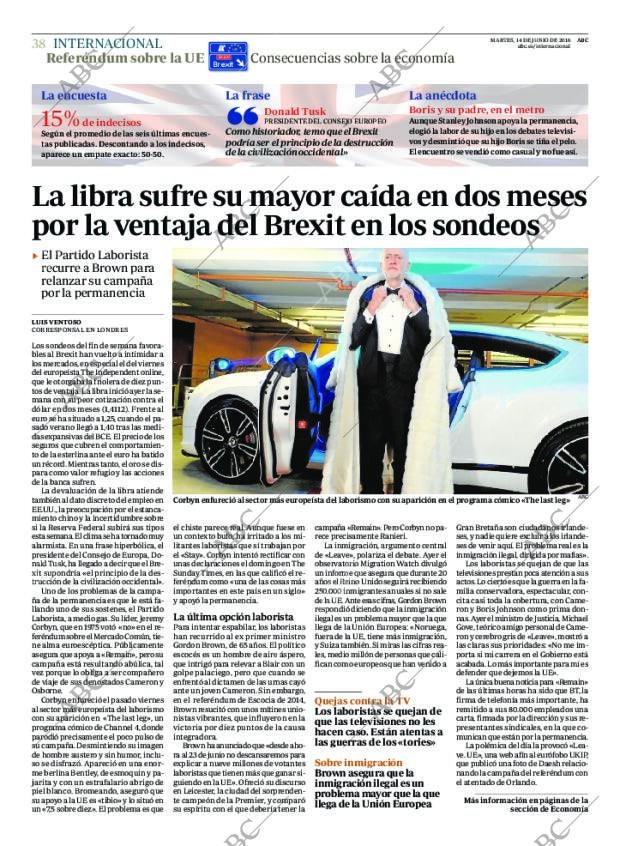 ABC MADRID 14-06-2016 página 38