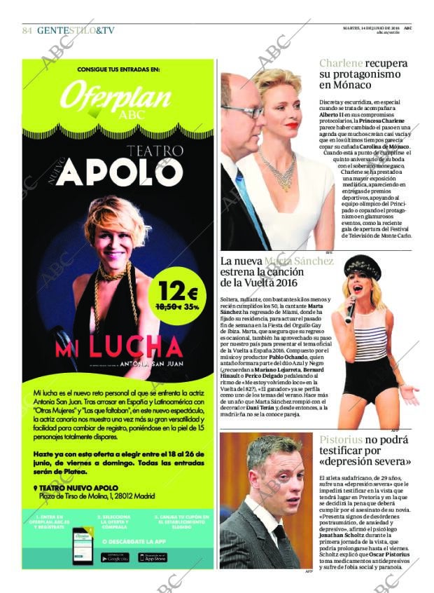 ABC MADRID 14-06-2016 página 84