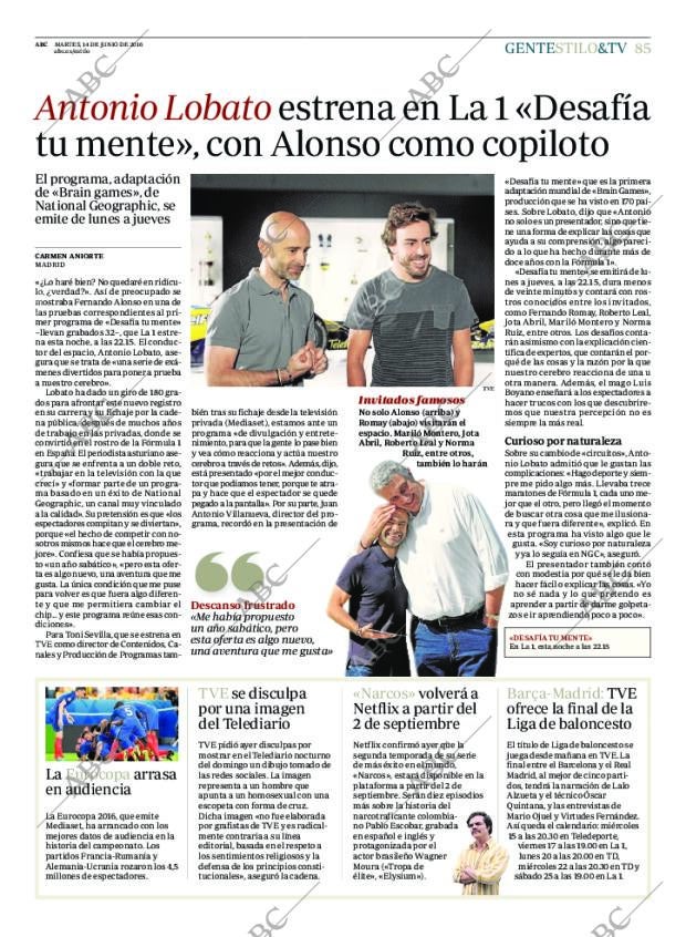 ABC MADRID 14-06-2016 página 85