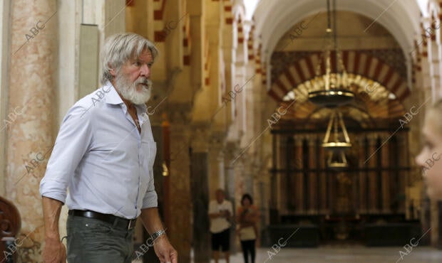 El actor Harrison Ford y su esposa Calista Flockhart, visitan la Mezquita...
