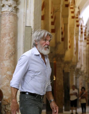 El actor Harrison Ford y su esposa Calista Flockhart, visitan la Mezquita...