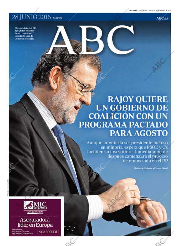 ABC MADRID 28-06-2016 página 1