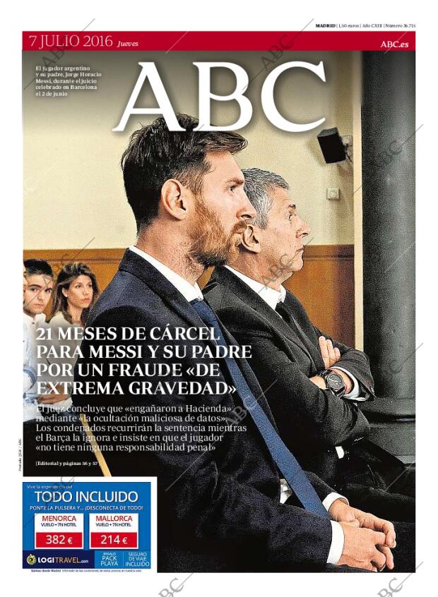 ABC MADRID 07-07-2016 página 1