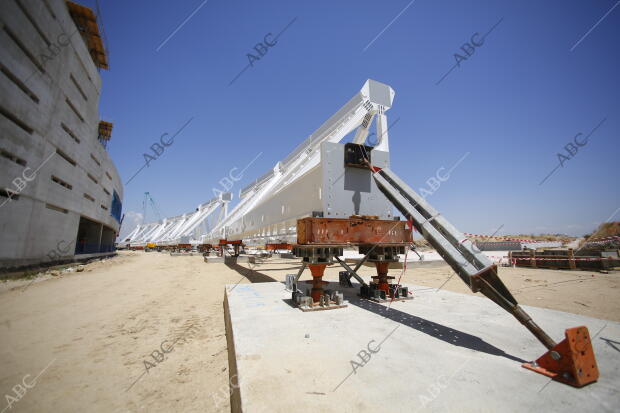 Obras en el estadio de la Peineta