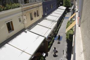 Terrazas en el callejón de Puigcerdá con Jorge Juan