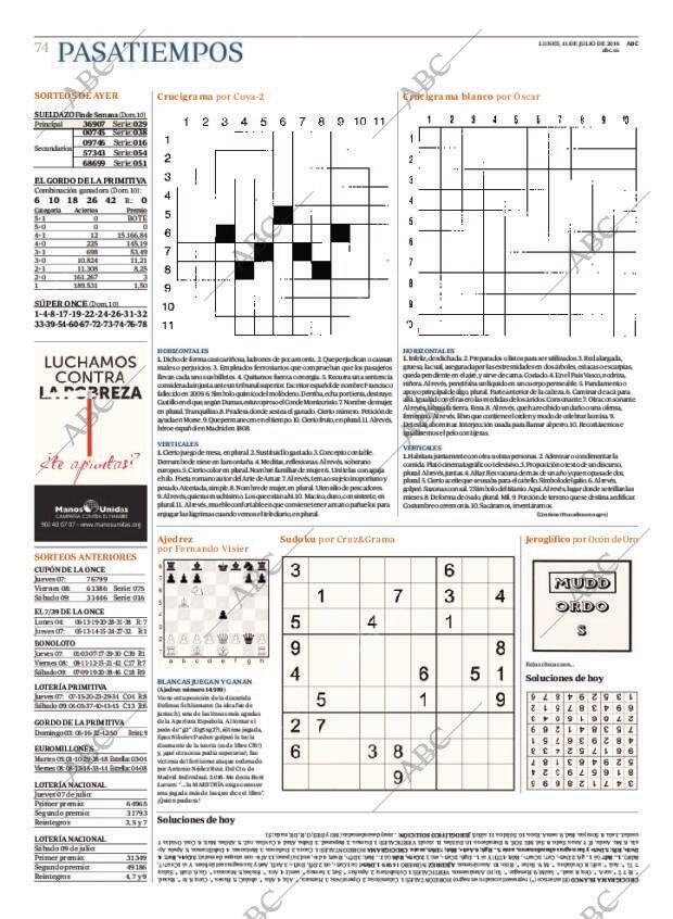ABC MADRID 11-07-2016 página 74