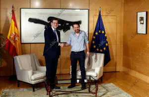 El presidente del Gobierno en funciones Mariano Rajoy, se reúne con el líder de...