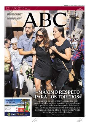 ABC MADRID 12-07-2016 página 1