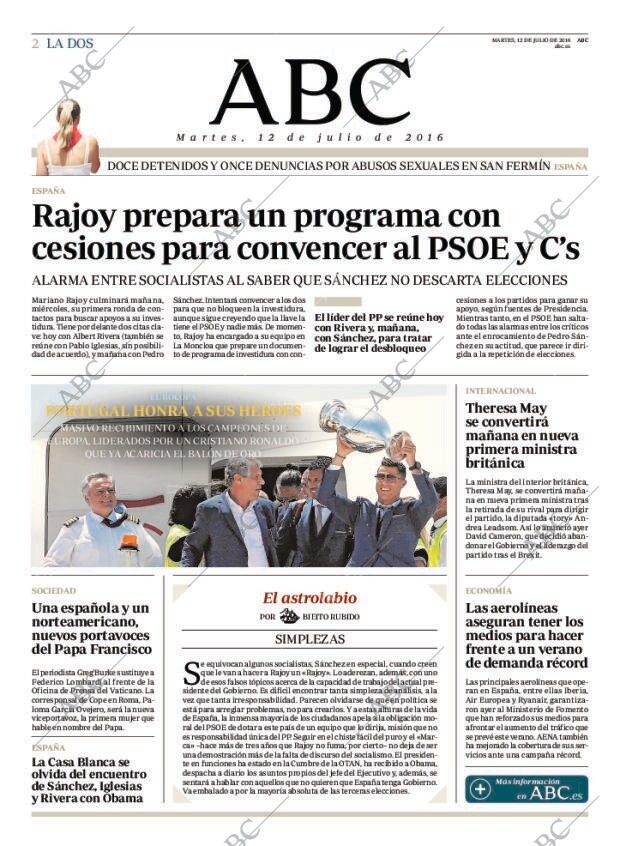 ABC MADRID 12-07-2016 página 2