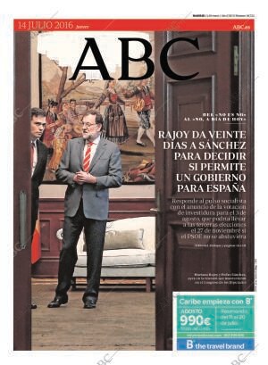 ABC MADRID 14-07-2016 página 1