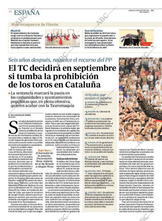 ABC MADRID 16-07-2016 página 36