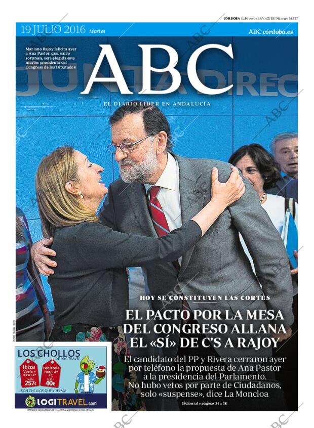 ABC CORDOBA 19-07-2016 página 1