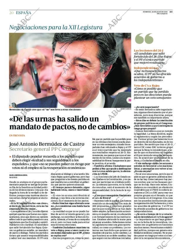 ABC MADRID 24-07-2016 página 20