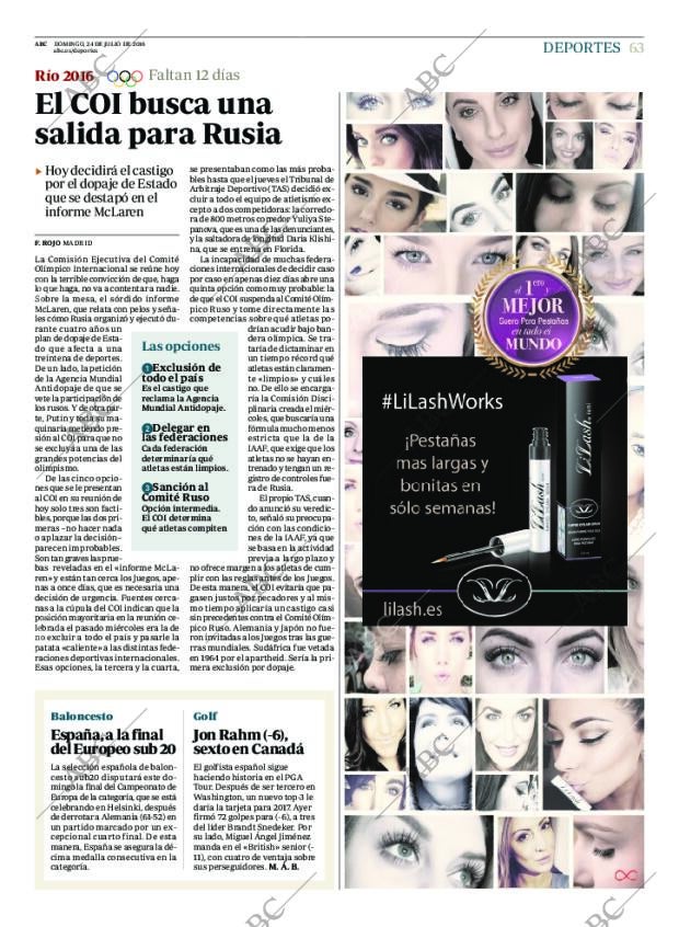 ABC MADRID 24-07-2016 página 63