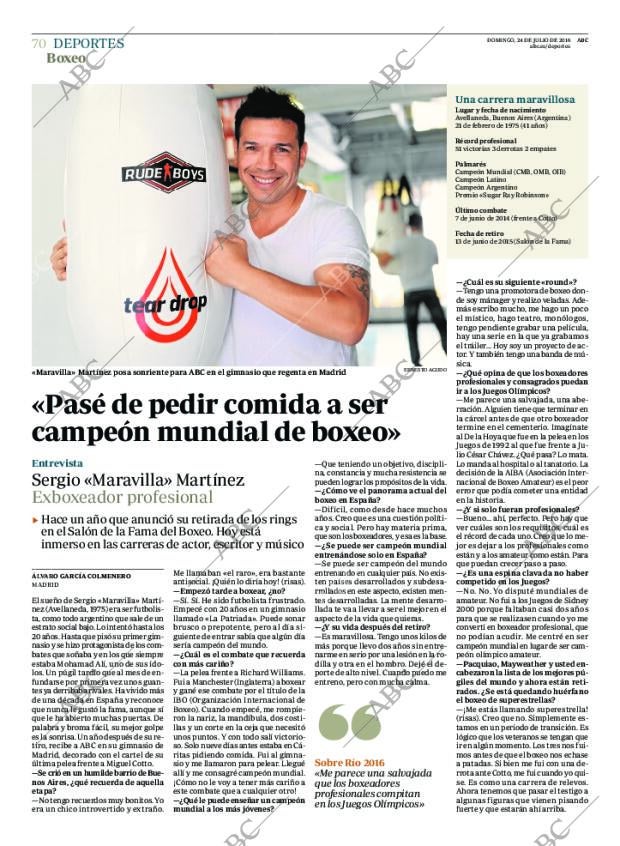ABC MADRID 24-07-2016 página 70