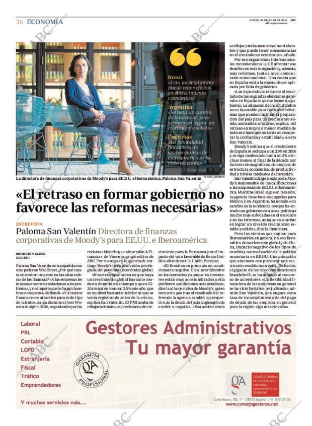 ABC MADRID 25-07-2016 página 36