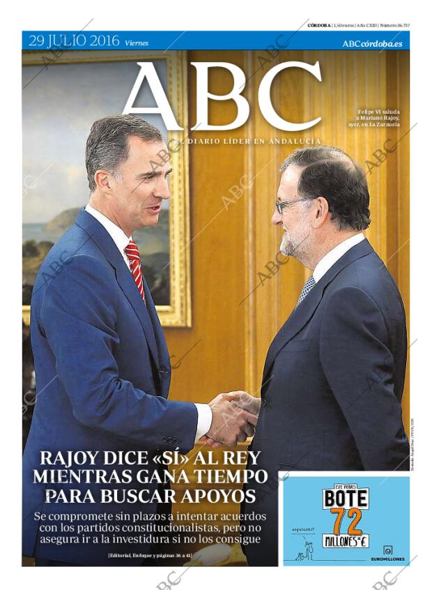 ABC CORDOBA 29-07-2016 página 1