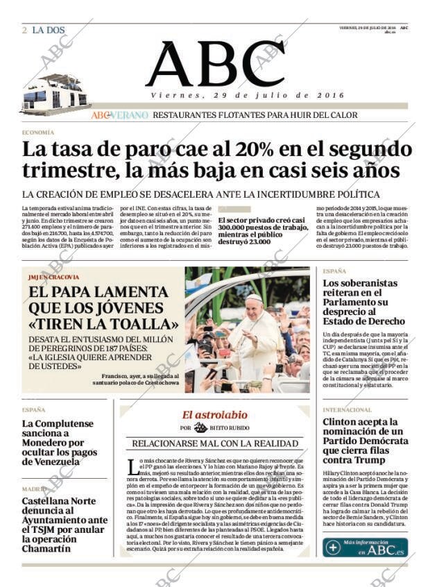 ABC MADRID 29-07-2016 página 2