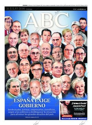 ABC CORDOBA 31-07-2016 página 1
