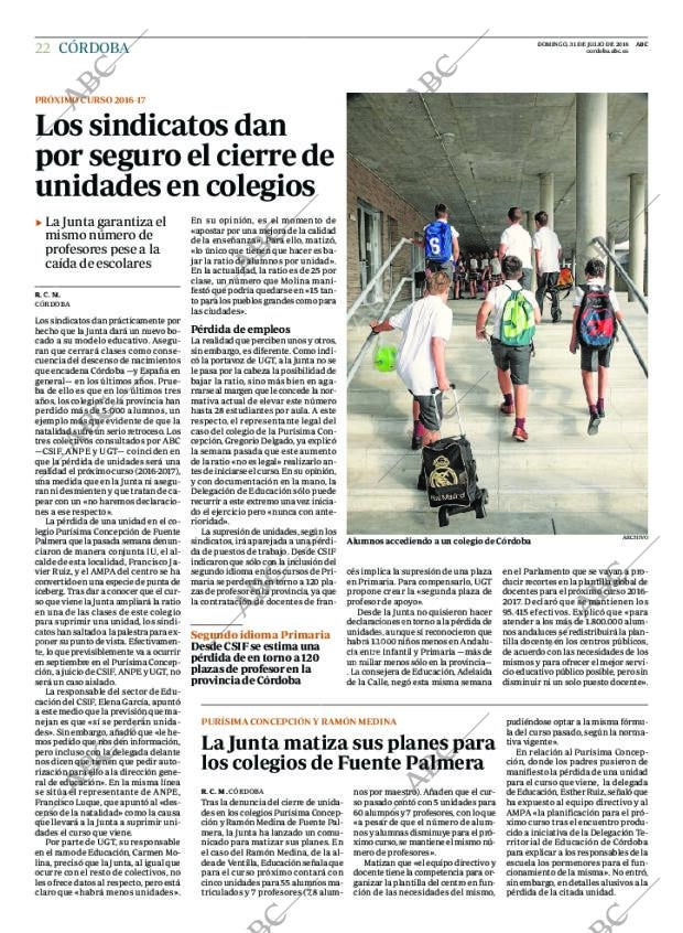 ABC CORDOBA 31-07-2016 página 22