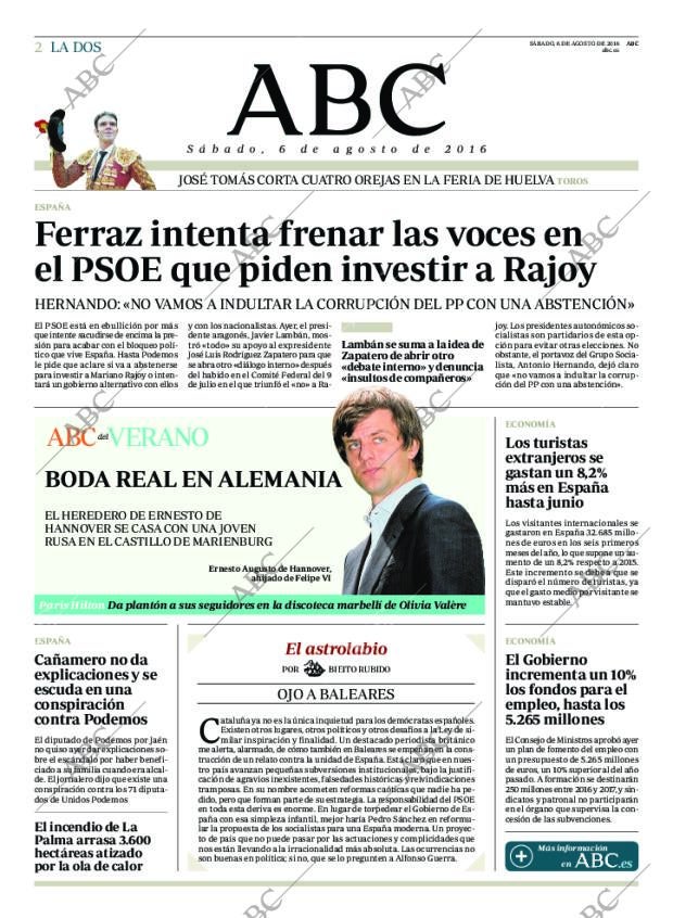 ABC MADRID 06-08-2016 página 2