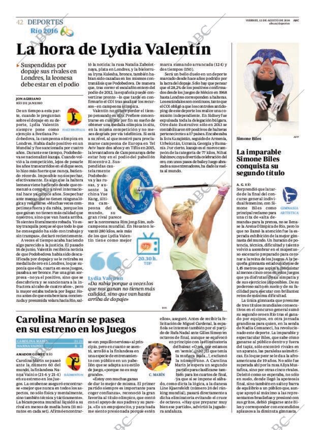 ABC MADRID 12-08-2016 página 42